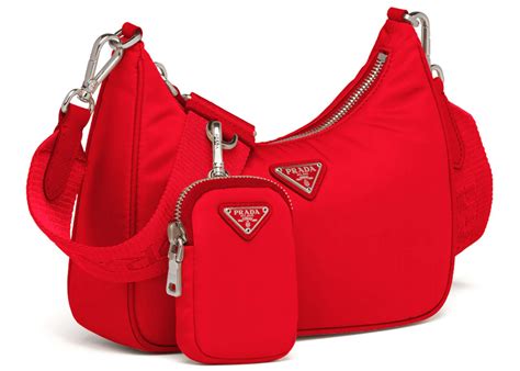 prada red small bag|prada small nylon shoulder bag.